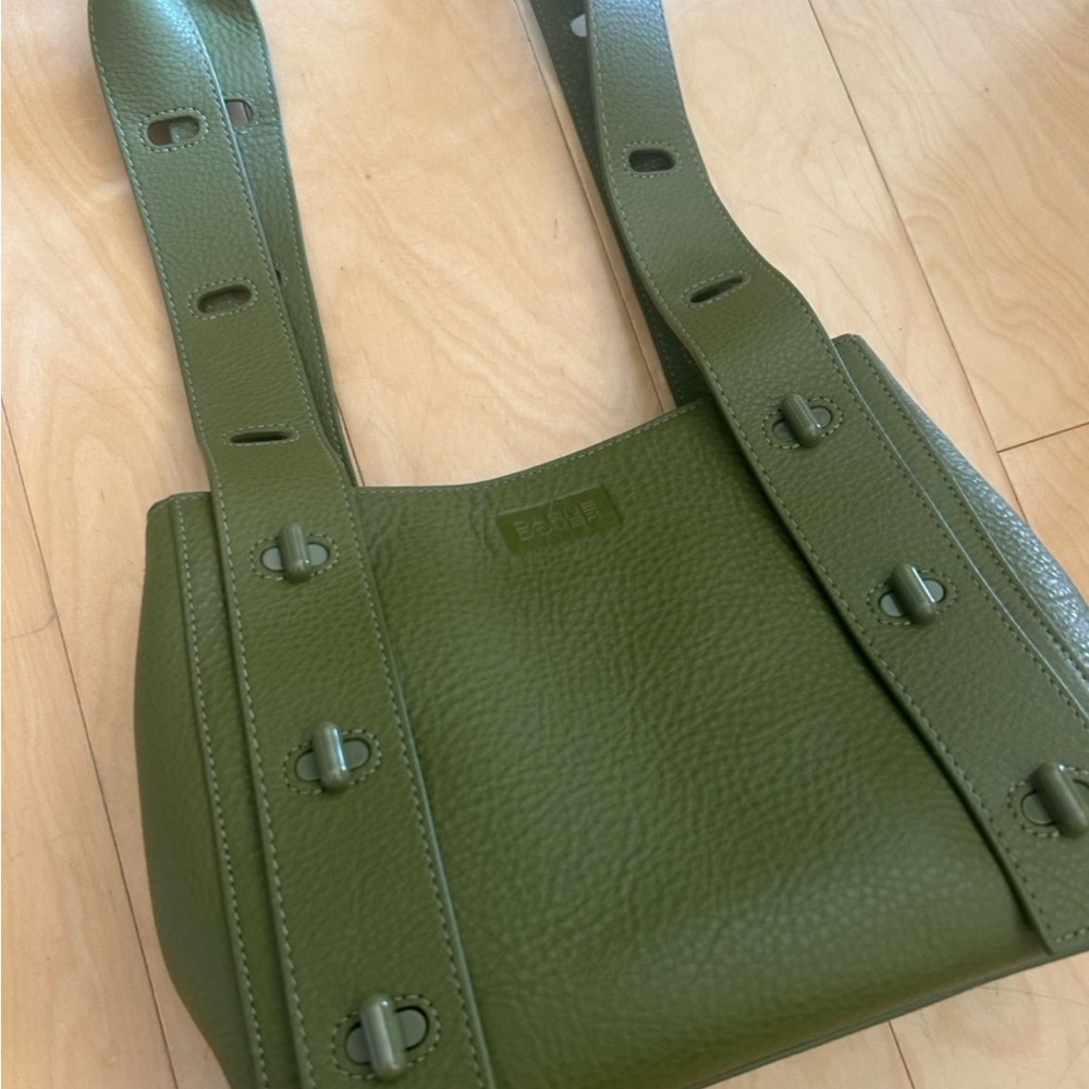 Dagne Dover Tokyo Turnlock Tote Bag in Pickle